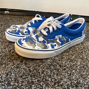 Vans Kids Blue Camo Sneakers